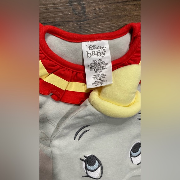 Dumbo costume romper for baby 🐘 🎪 - Picture 4 of 5